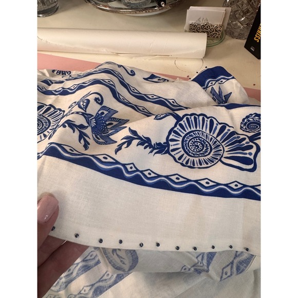 FARM RIO Blu Maxi Dress Blue White - Picture 6 of 6